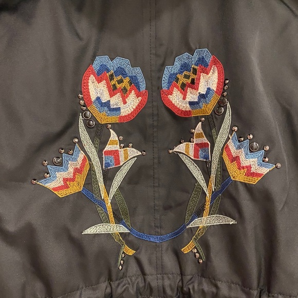 Real Fox Fur Parka Coat Size Small - Picture 2 of 4